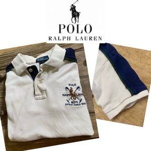 Vintage Polo by Ralph Lauren Boy’s Size 7 Cotton Large Logo‎ Short Sleeve Polo
